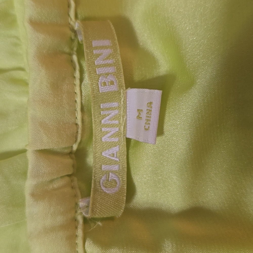 Yellow Ruffle Strapless Dress - Picture 5 of 7